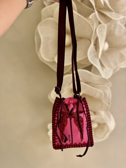 Bolsinha Etc Arara Rosa