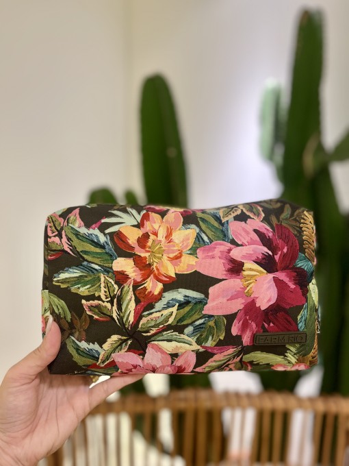 Maxi Necessaire Farm Ora Bolas G Painted Flowers