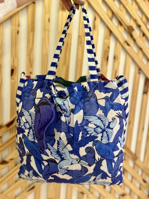 Bolsinha Farm Me Leva Passarejo Multicolorido