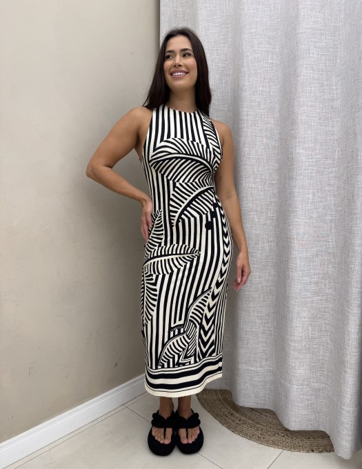 Vestido Midi Listra Tropical