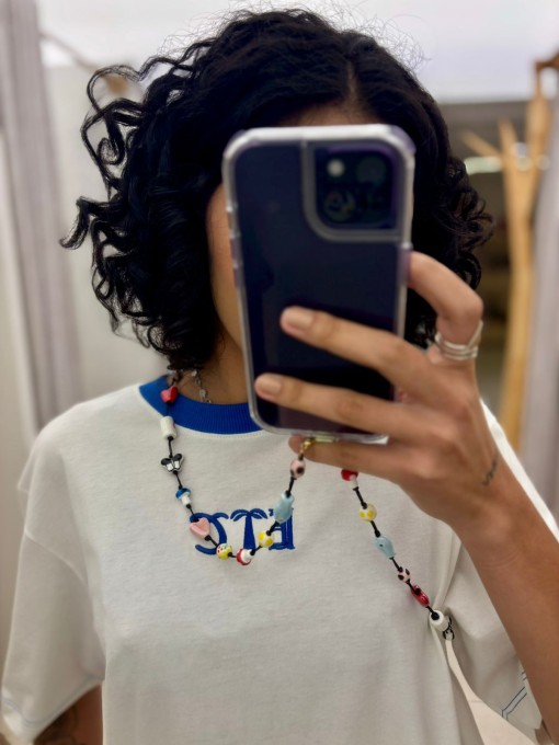 Corda De Celular Miçanga Icones