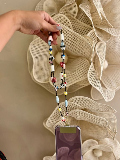 Corda De Celular Miçanga Icones